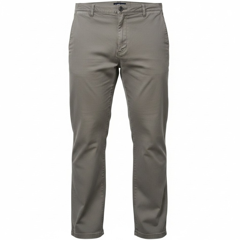 Lee X-Treme Comfort Mens Gray Chino Pants 44x30 Straight Leg Stretch Cotton